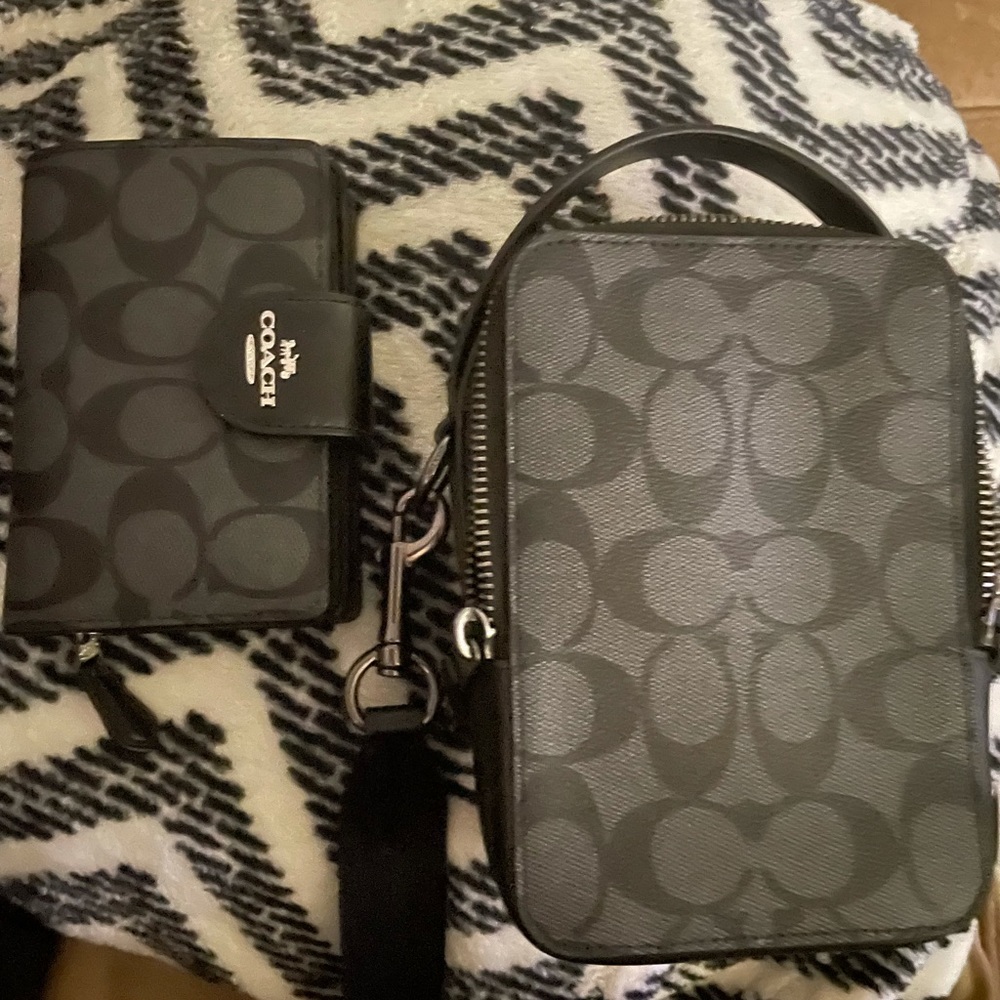 Coach crossbody and matching wallet!
